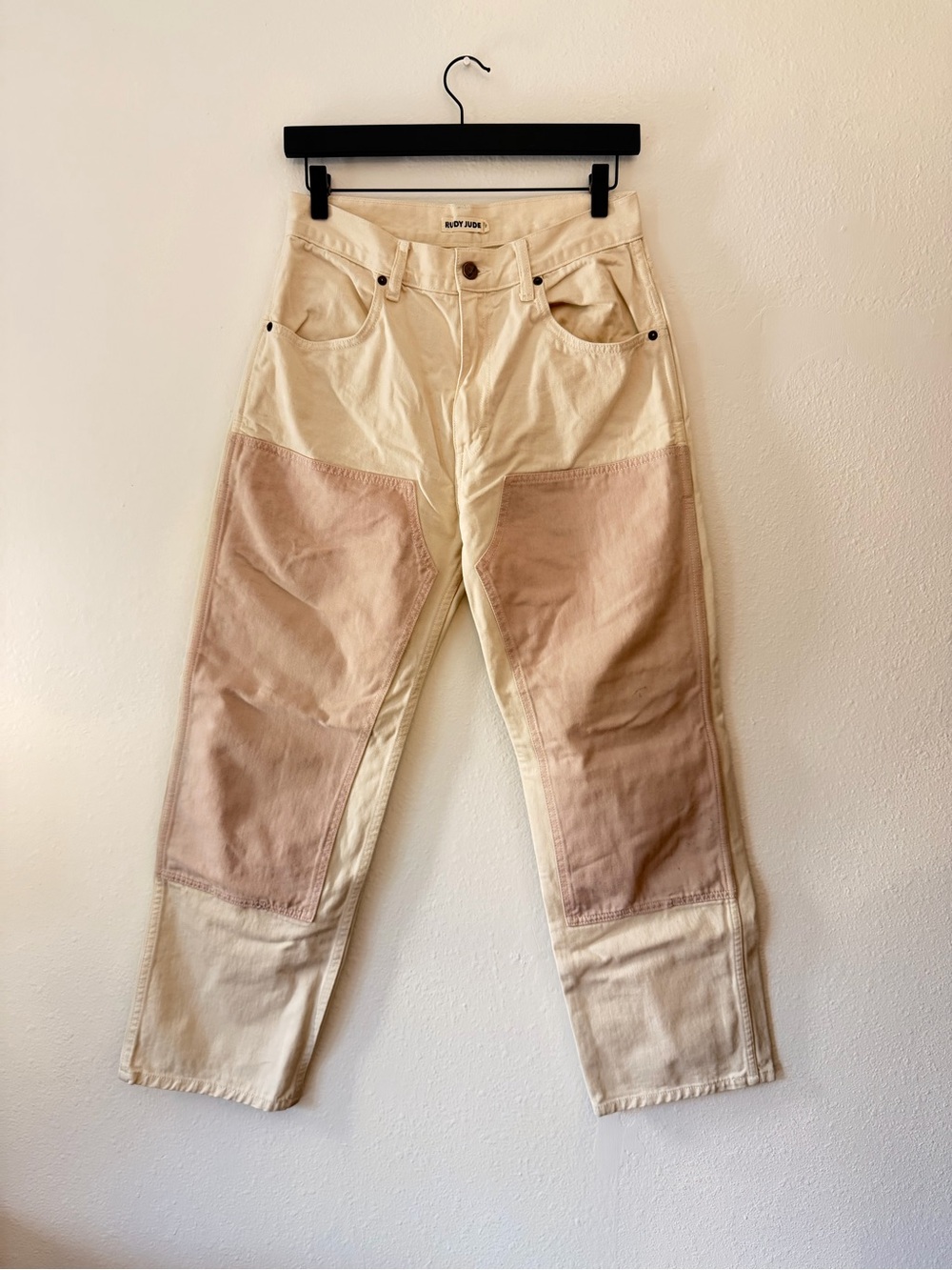 Rudy Jude Natural / Pink Two Tone Utility Pants size 3